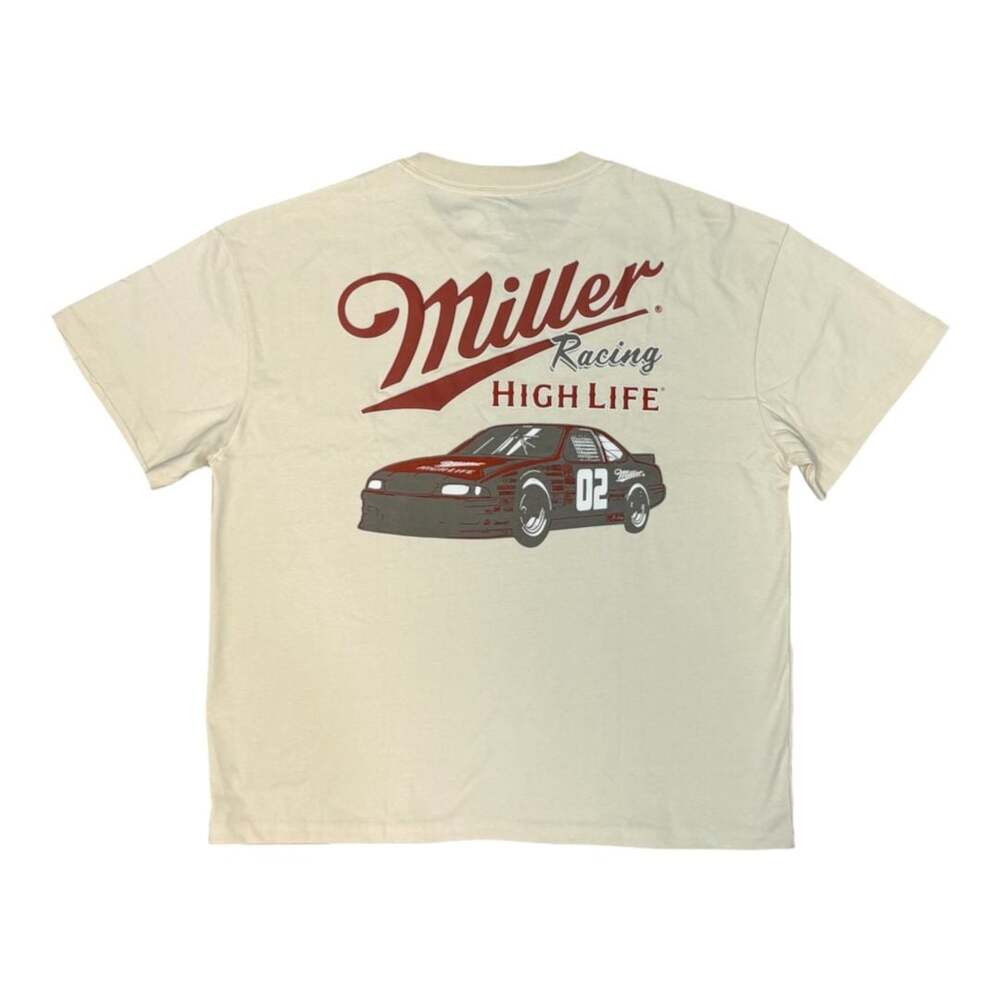Miller Racing High Life 02 Graphic T-Shirt Beige